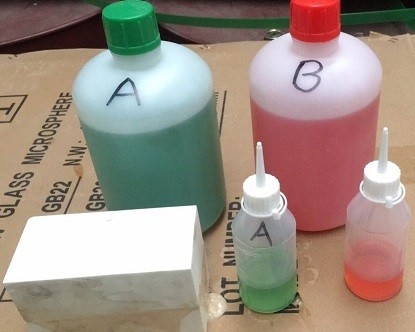 حزمة عالية القوة راتنجات الايبوكسي سريعة النمذجة لاصق أخضر 2kg مجموعات